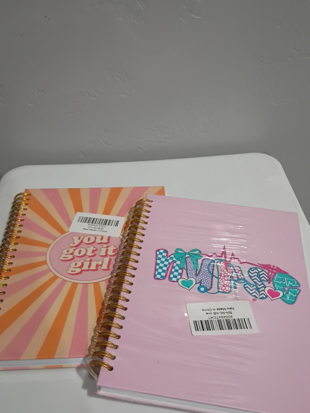 Spiral Notebooks with Decorative Graphic